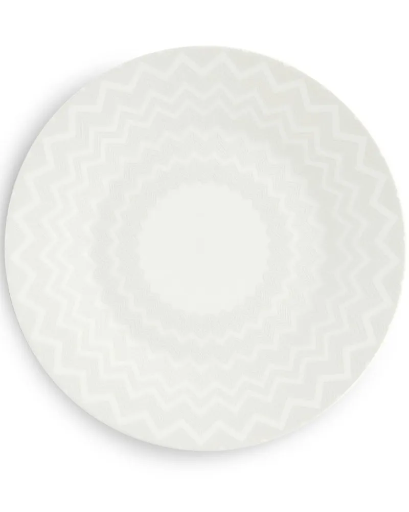Missoni Home Teller mit Zickzackmuster - Weiß Weiß