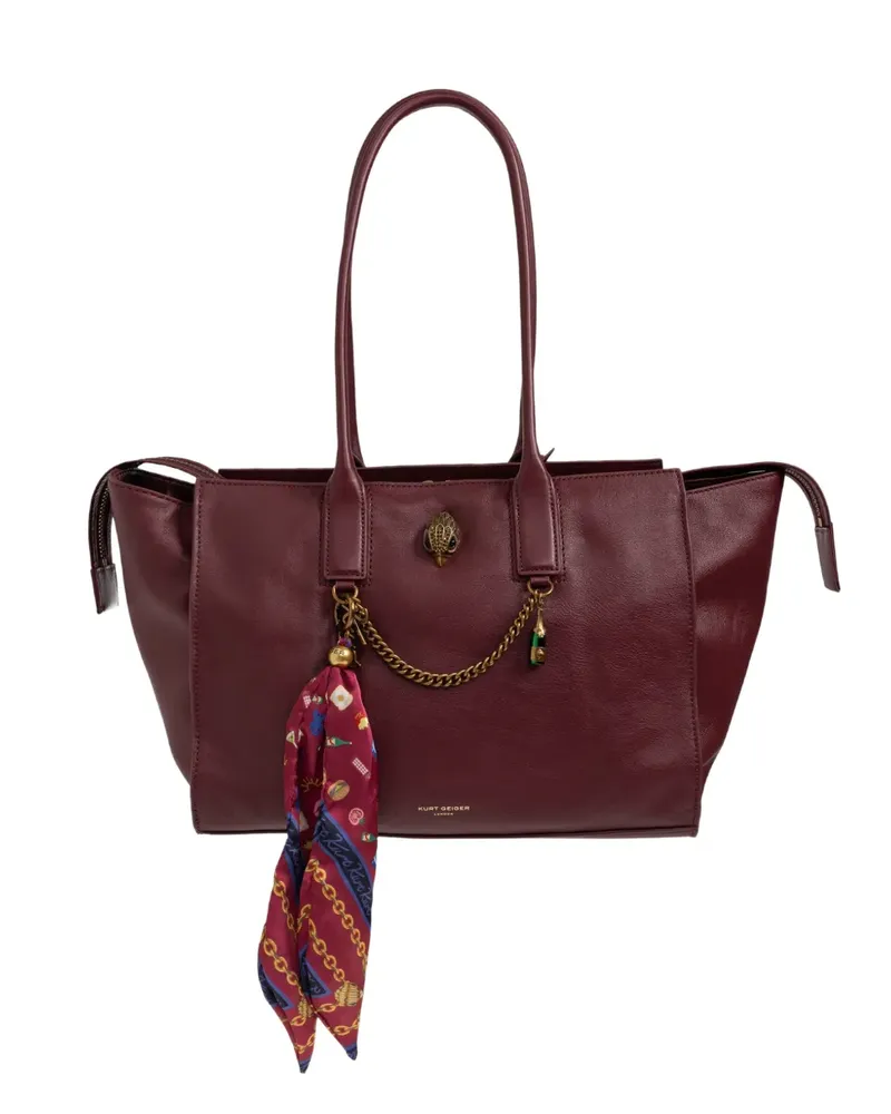 Kurt Geiger S Shopper Tote Bag aus Leder - Rot Rot