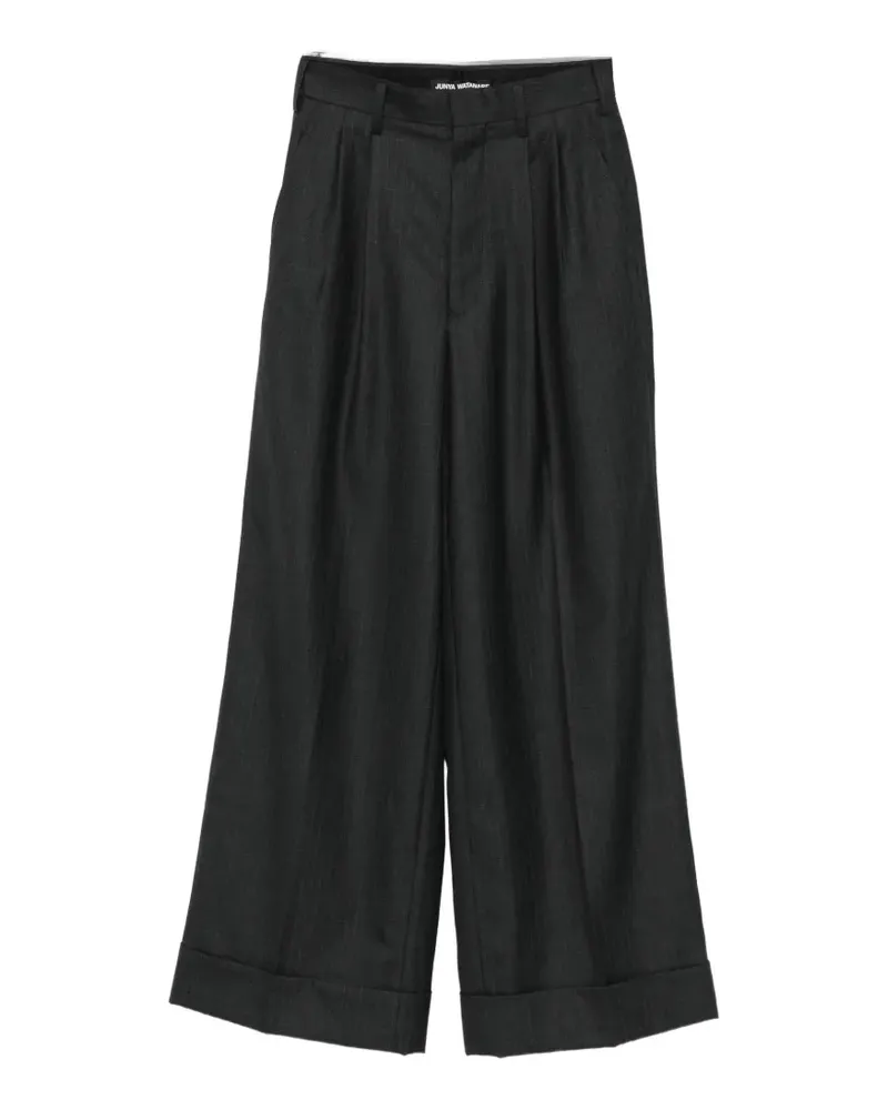 Junya Watanabe pinstripe wide-leg trousers - Grau Grau