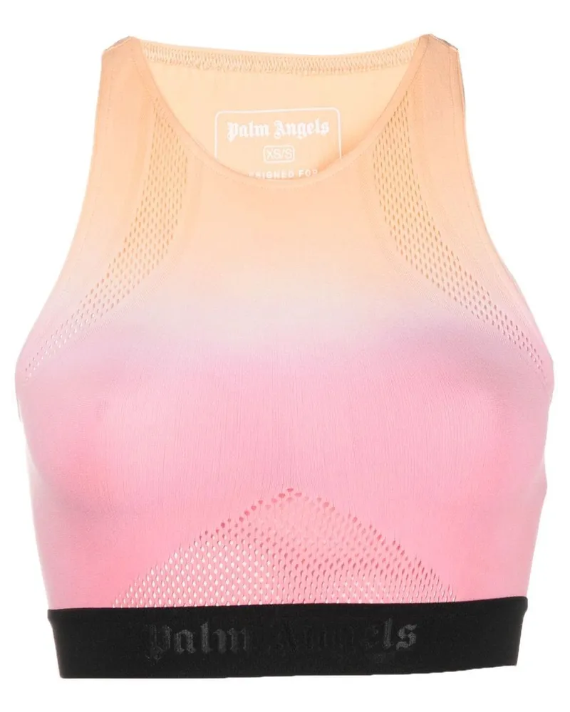 Palm Angels Nahtloses Top mit Farbtone - Rosa Rosa