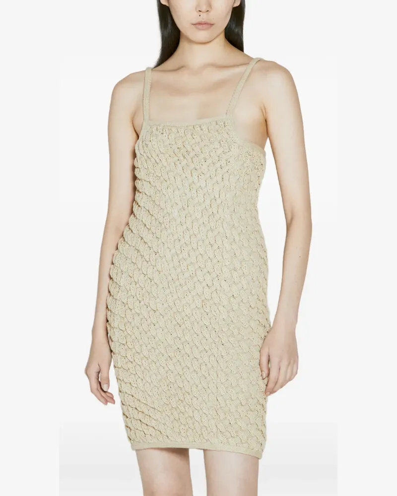 Isa Boulder Kleid mit Zopfmuster - Nude Nude