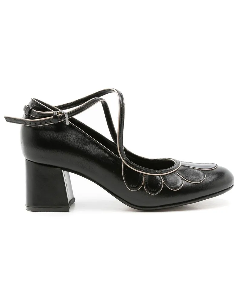 Sarah Chofakian Belis Pumps mit Schnalle 50mm - Schwarz Schwarz