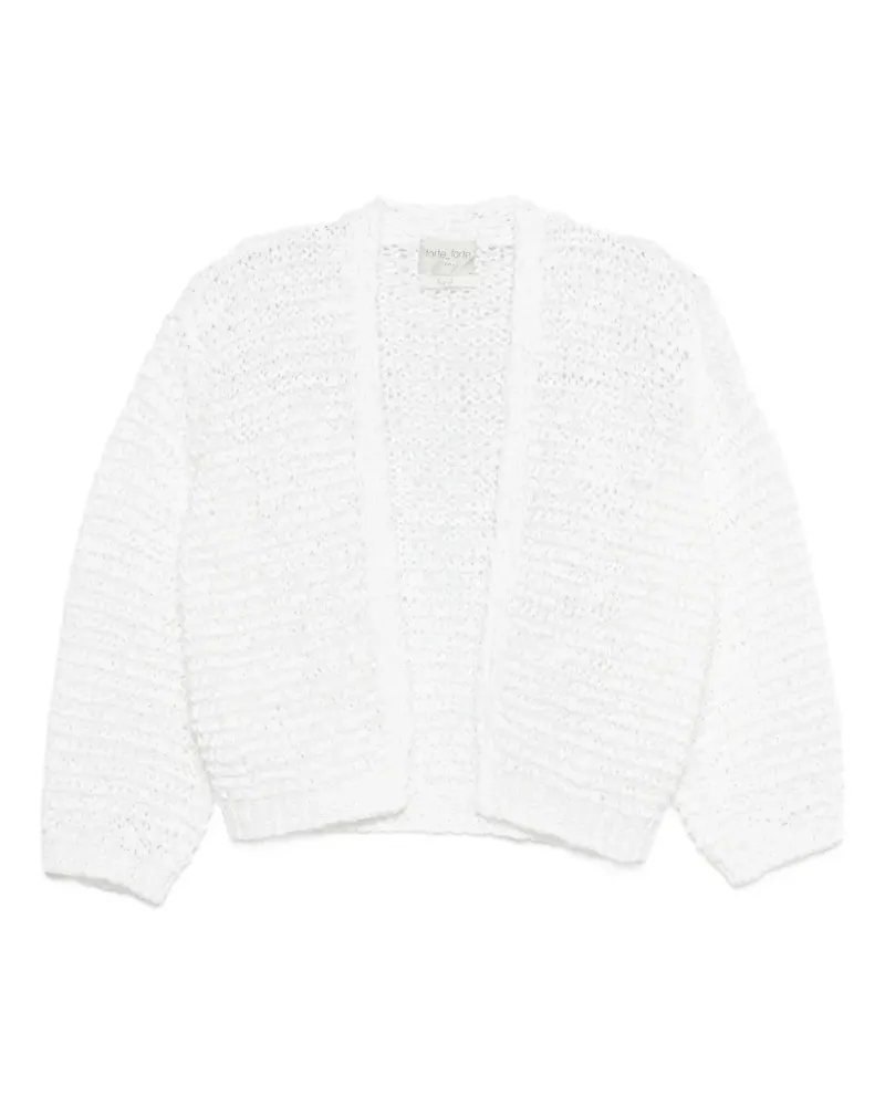 forte_forte Offener Cardigan - Weiß Weiß
