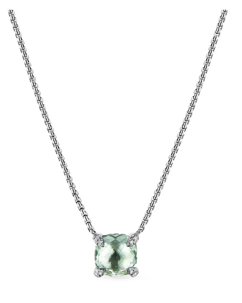 David Yurman Chatelaine Halskette mit Diamantanhänger - Grün Grün