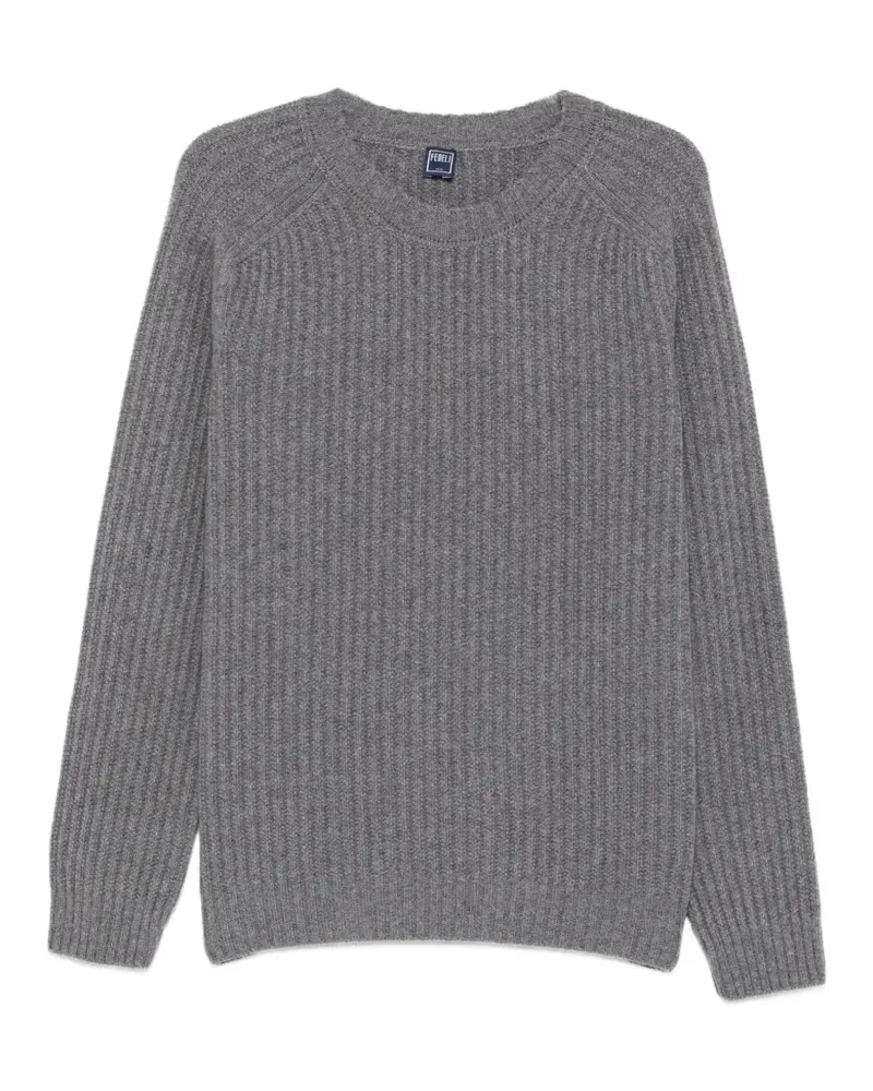 Fedeli Pullover mit Raglanärmeln - Grau Grau