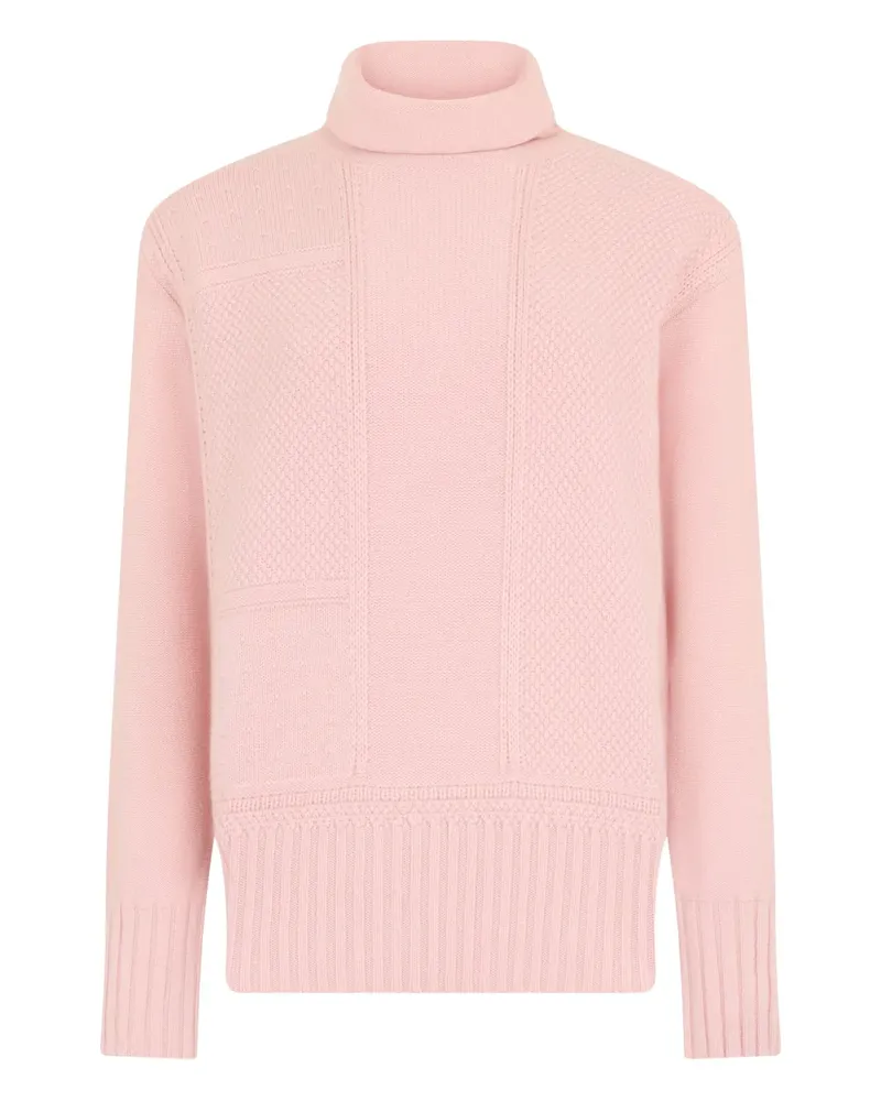 Malo textured turtleneck sweater - Rosa Rosa