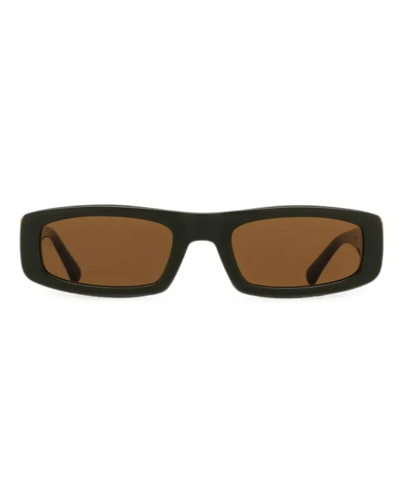 AMI Paris Ami de Coeur rectangle-frame sunglasses - Grün Grün