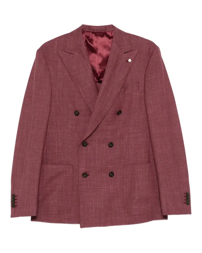 Luigi Bianchi Mantova double-breasted blazer - Rot Rot