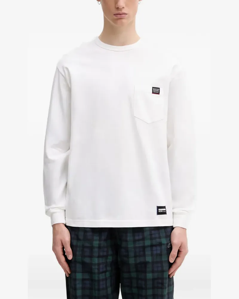 Neighborhood T-Shirt mit Brusttasche - Weiß Weiß