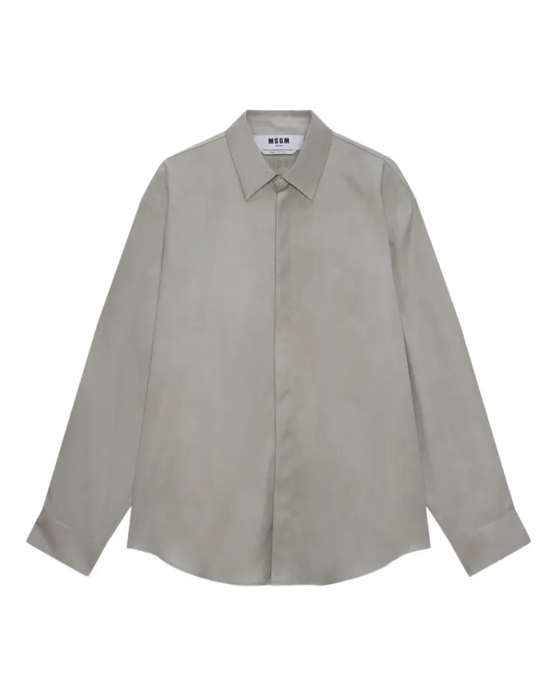 MSGM Klassisches Hemd - Grau Grau