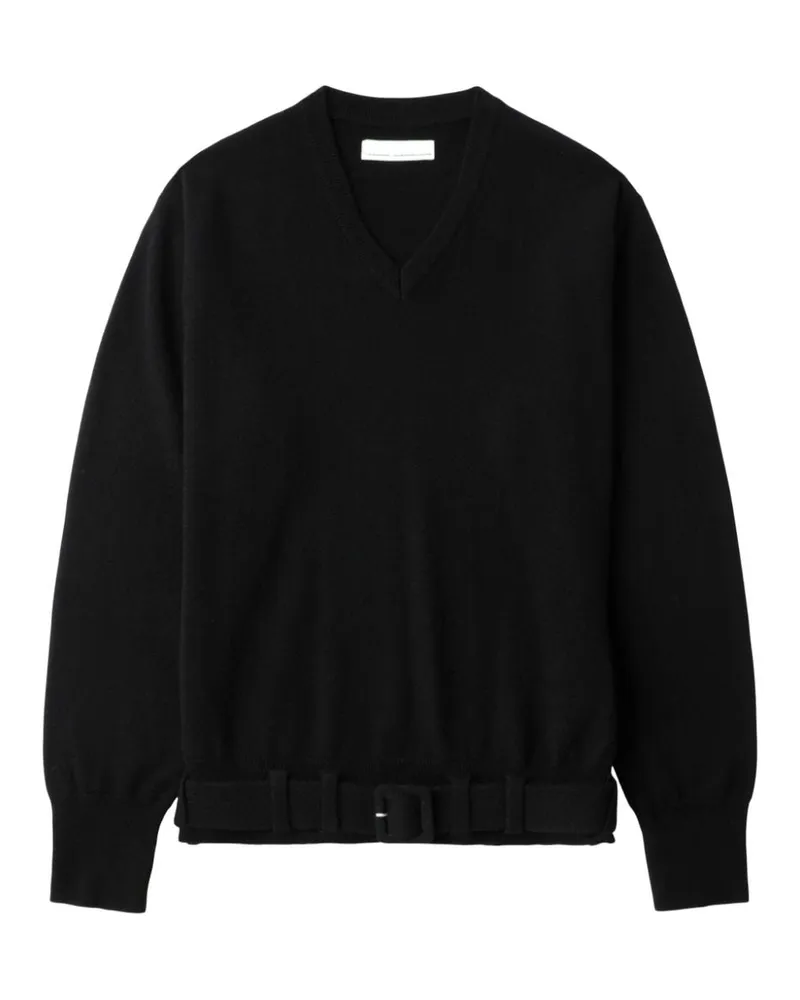 Random Identities Pullover mit Gürtel - Schwarz Schwarz