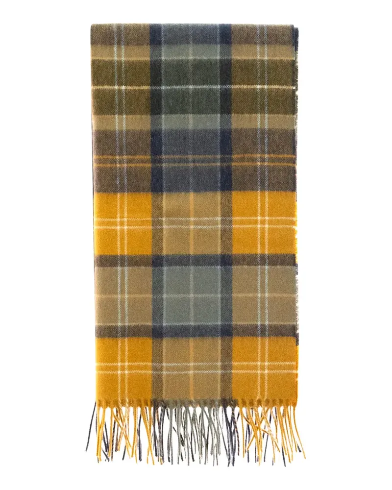 Barbour Schal mit Schottenkaromuster - Gelb Gelb