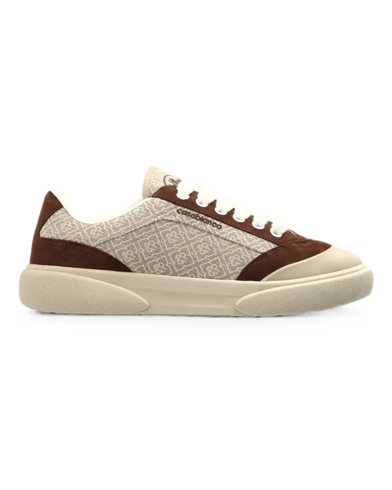 Casablanca Paris Del Mar Sneakers mit Monogramm - Nude Nude
