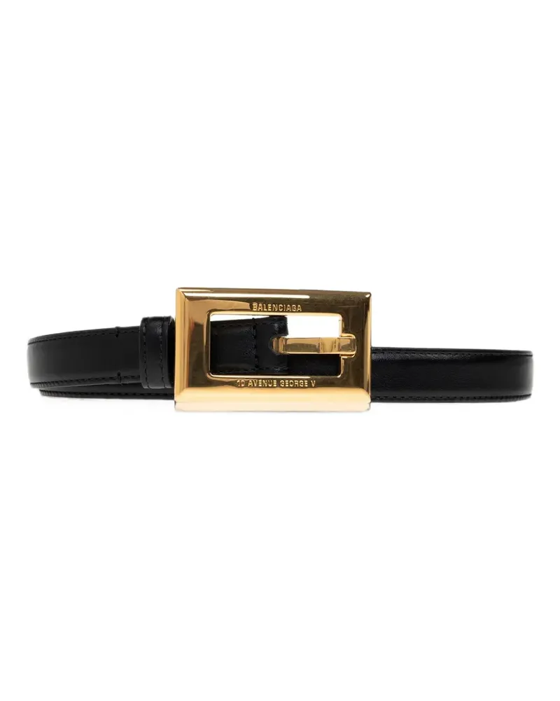 Balenciaga Frame Gürtel in schwarz Schwarz