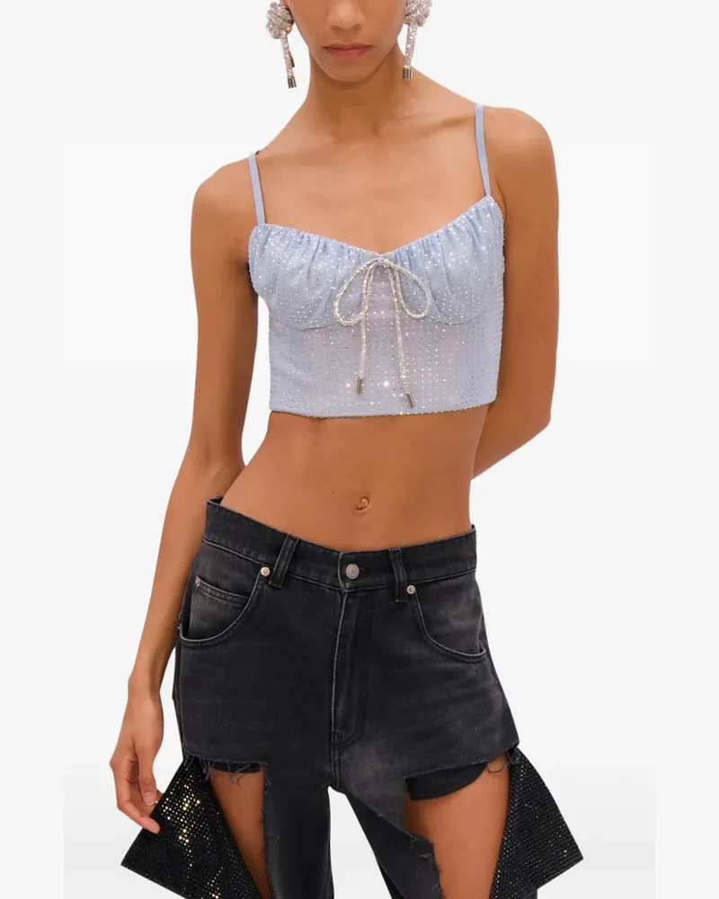Area hotfix-embellishment top - Blau Blau