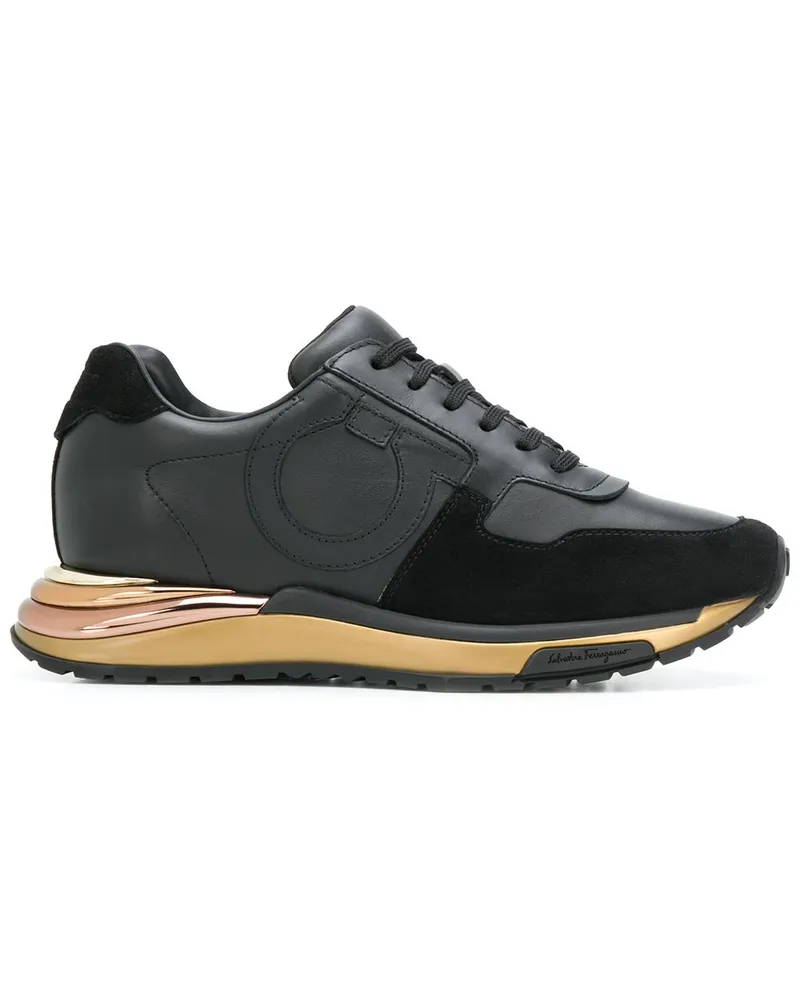 Ferragamo Brooklyn' Sneakers - Schwarz Schwarz