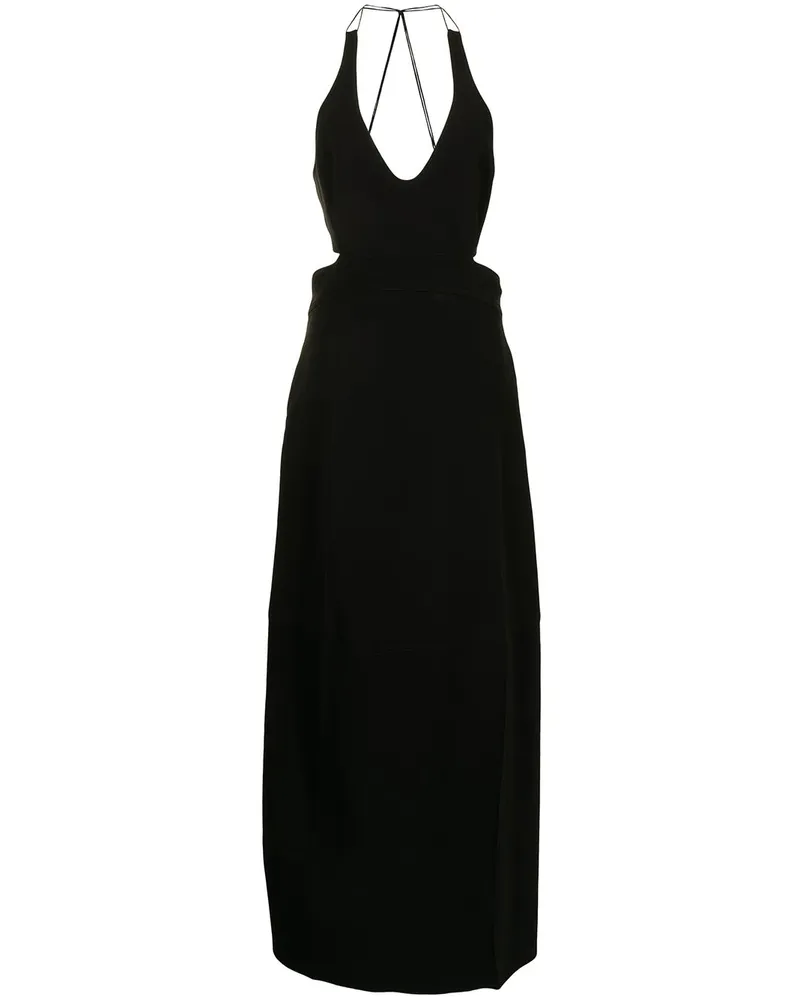 Victoria Beckham Maxikleid mit Neckholder - Schwarz Schwarz