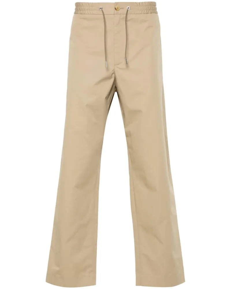 Moncler Tapered-Hose mit Logo-Applikation - Nude Nude