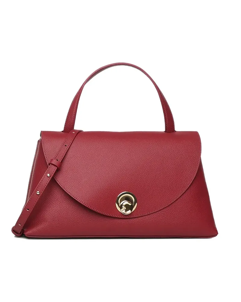 Coccinelle Nikla turn lock leather shoulder bag - Rot Rot