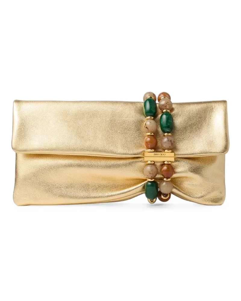 Jimmy Choo Schultertasche im Metallic-Look - Gold Gold