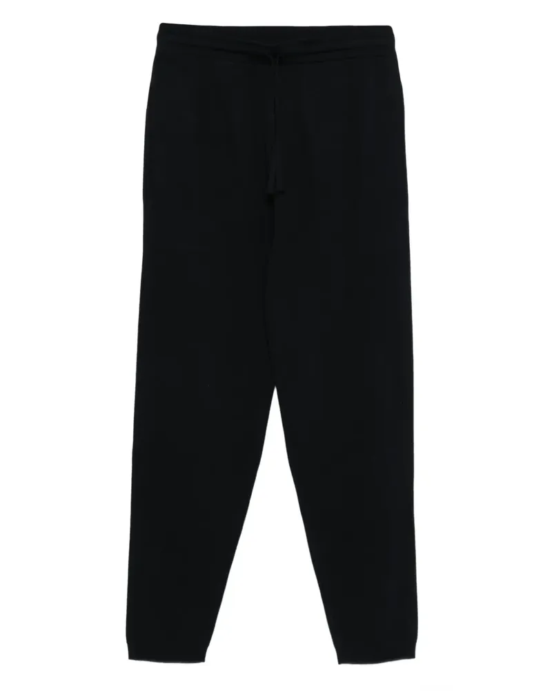 Emporio Armani Straight-Leg-Hose mit Kordelzug - Blau Blau