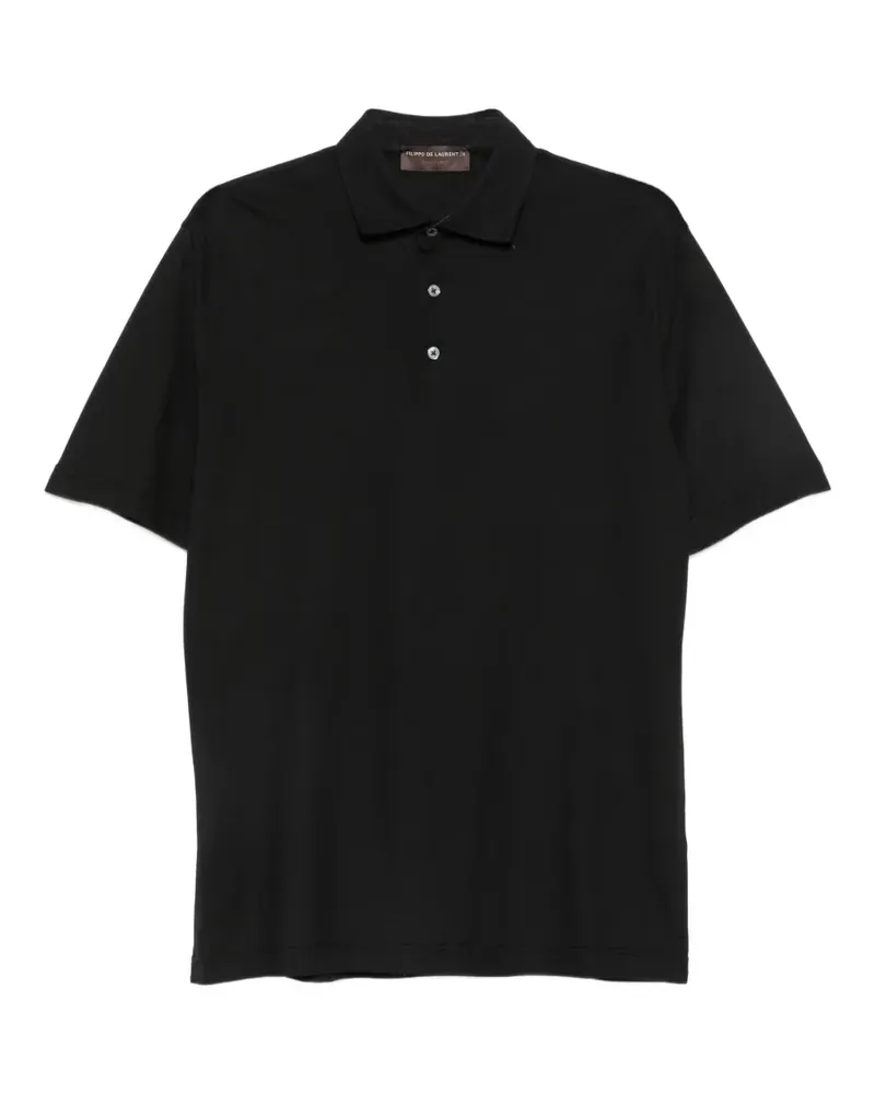 Filippo de Laurentiis short-sleeve polo shirt - Schwarz Schwarz