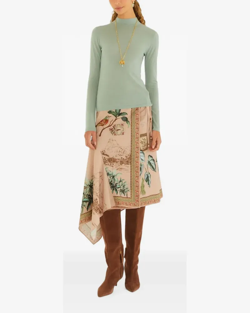 FARM Rio Midirock mit Print - Rosa Rosa