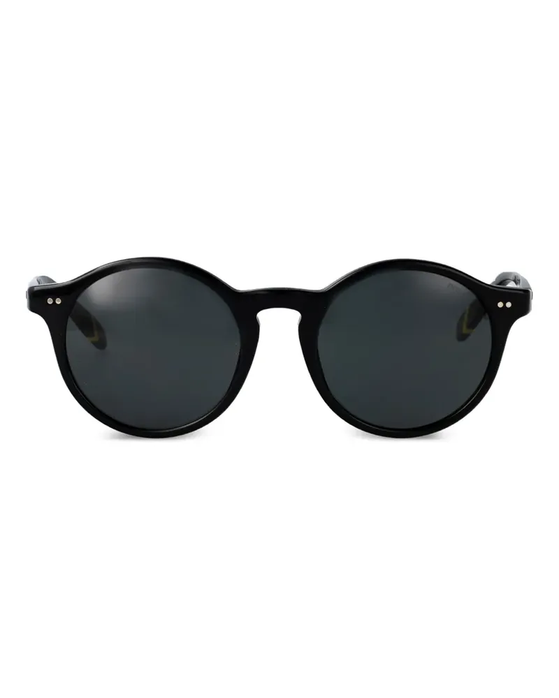 Ralph Lauren Sonnenbrille mit rundem Gestell - Schwarz Schwarz
