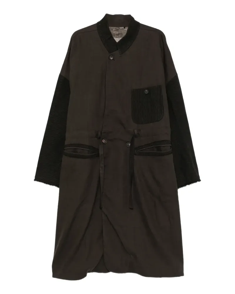 Ziggy Chen panelled drawstring-waist coat - Braun Braun