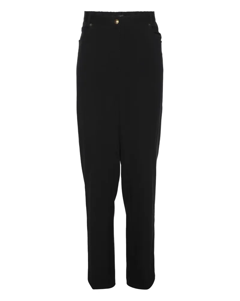 Elena Mirò Hose mit geradem Bein - Schwarz Schwarz