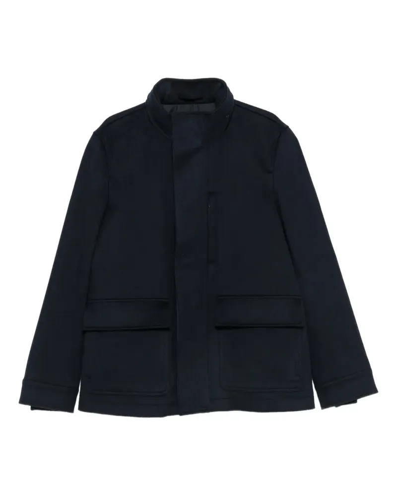 Luigi Bianchi Mantova Jacke mit Stehkragen - Blau Blau
