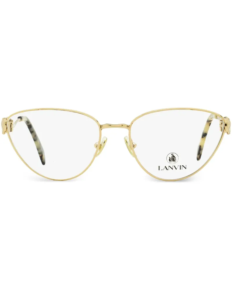 Lanvin Cat-Eye-Brille mit Logo-Gravur - Gold Gold