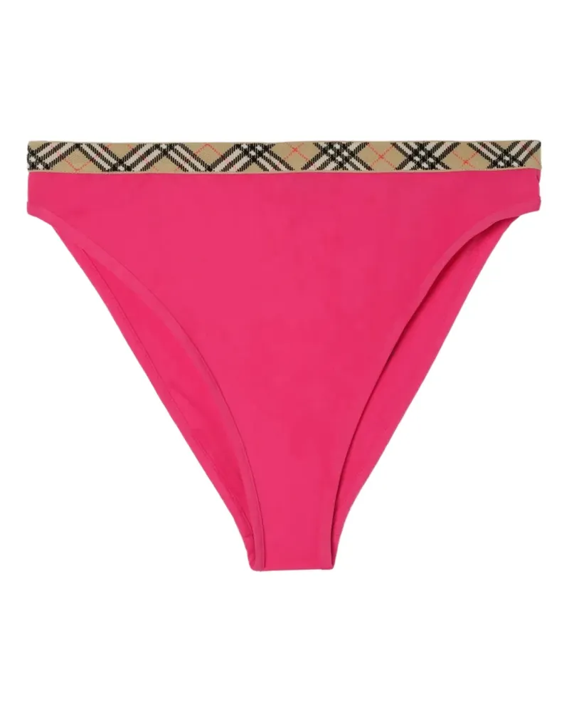 Burberry Check-trim bikini briefs - Rosa Rosa