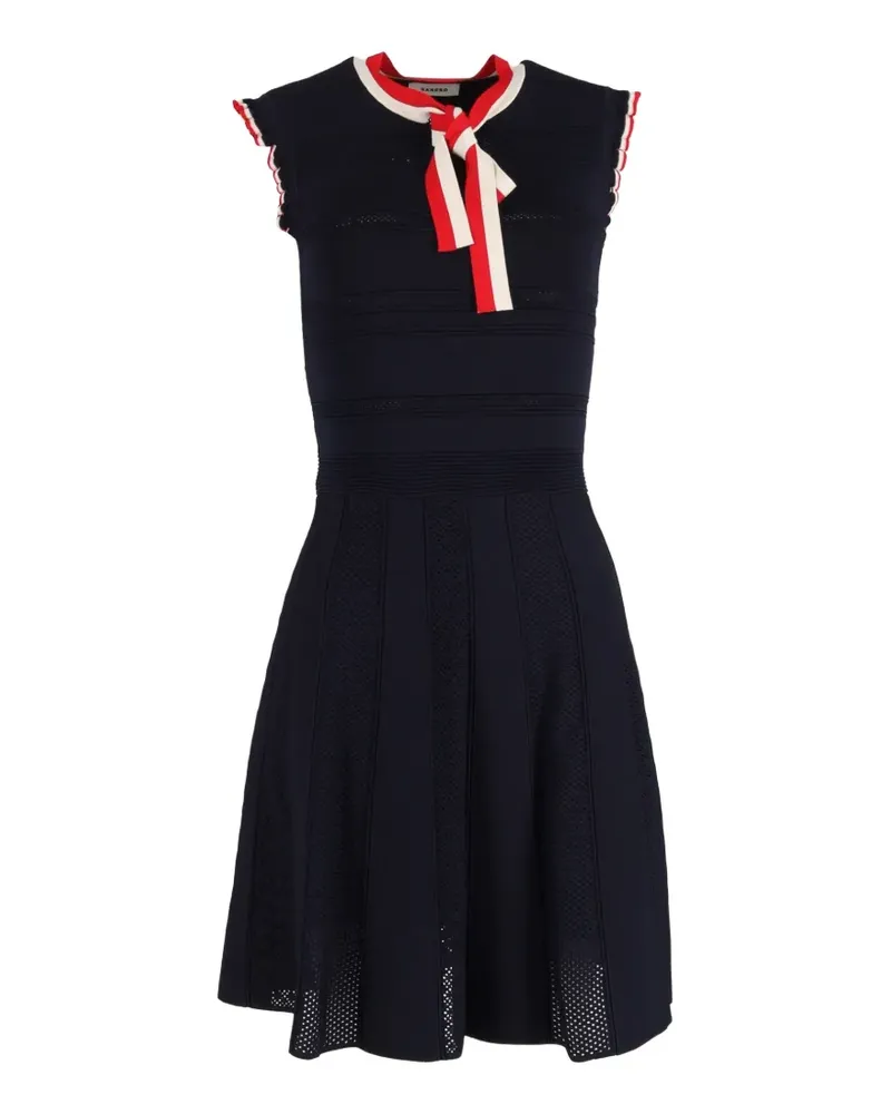 Sandro ribbon sleeveless dress - Blau Blau