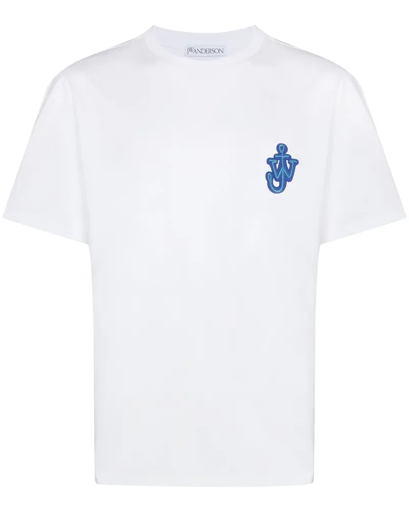 J.W.Anderson T-Shirt mit Anker-Patch - Weiß Weiß