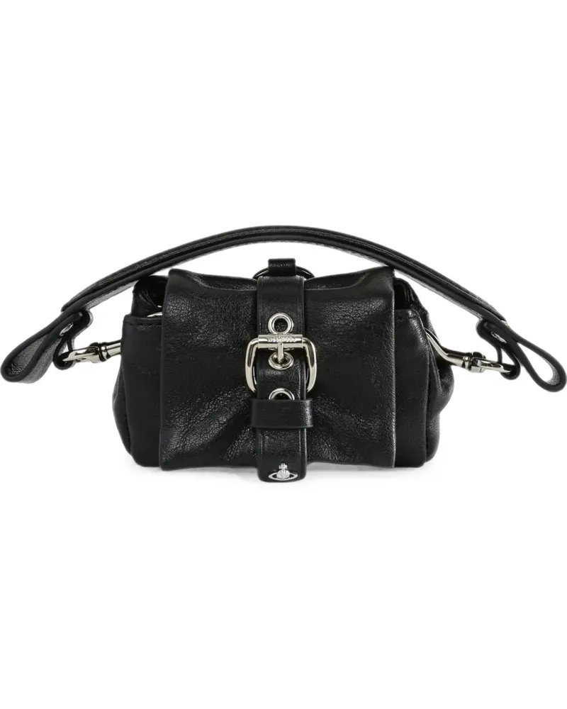 Vivienne Westwood Hazel Treasure leather mini bag - Schwarz Schwarz