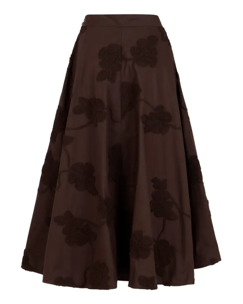 ROTATE Birger Christensen Rock mit Blumenmuster - Braun Braun