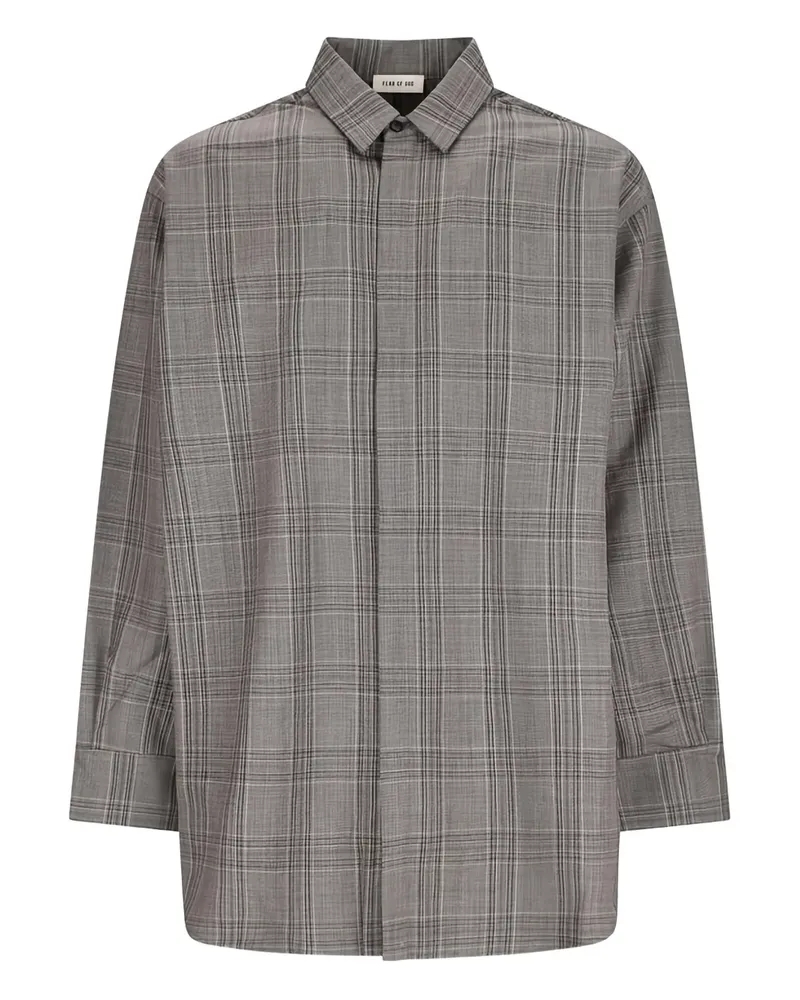 Fear of God Hemd mit Schottenkaro - Grau Grau