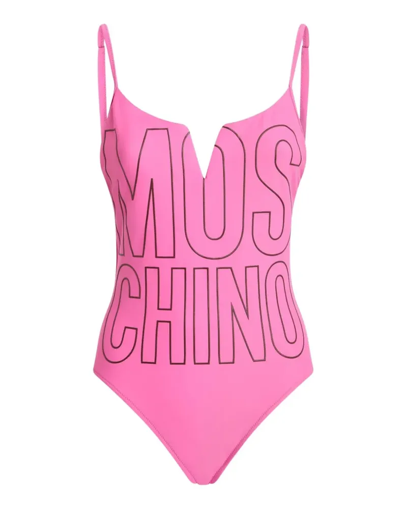 Moschino Badeanzug mit V-Ausschnitt - Schwarz Schwarz