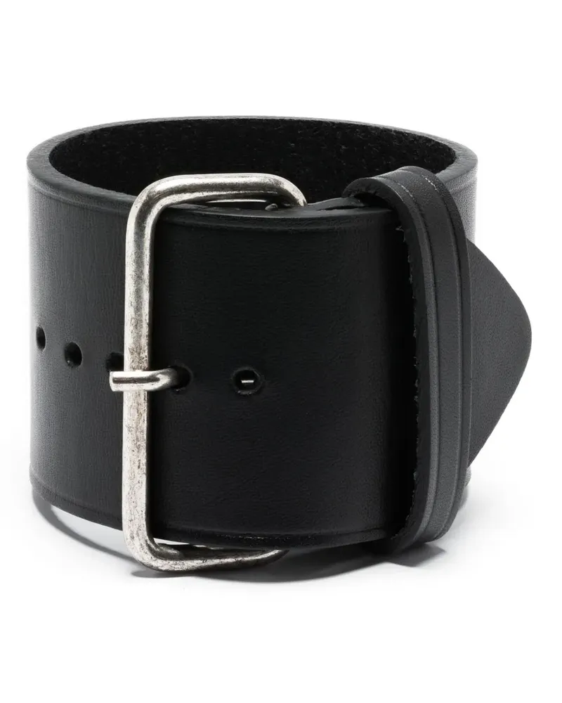 Fabiana Filippi Lederarmband mit Schnalle - Schwarz Schwarz