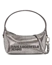 Karl Lagerfeld Shopper im Metallic-Look Silber