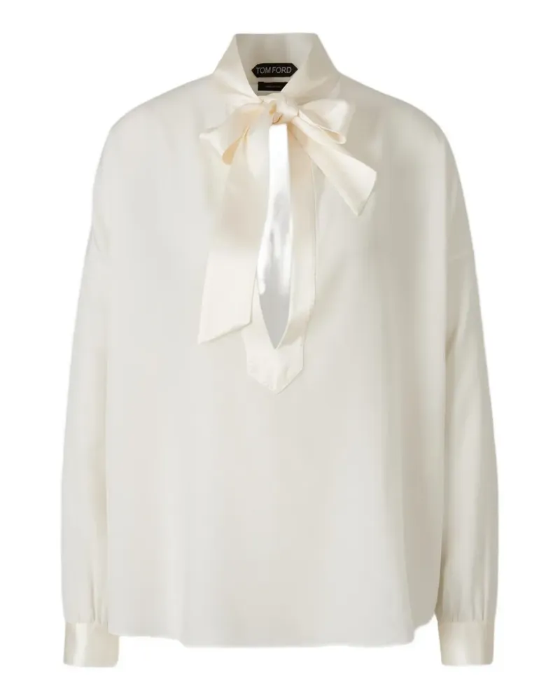 Tom Ford long-sleeve blouse - Nude Nude