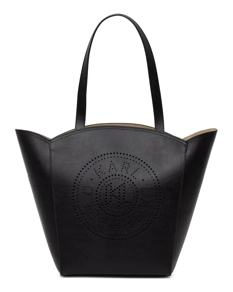 Karl Lagerfeld perforated-logo tote bag - Schwarz Schwarz