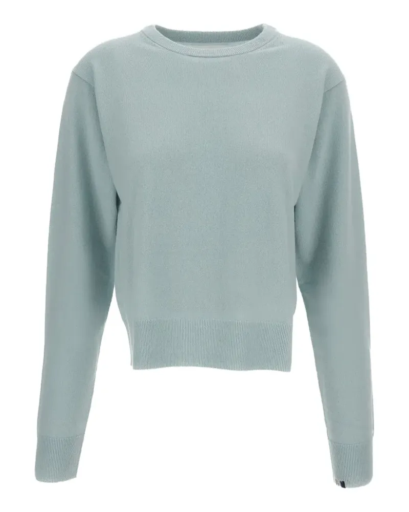 extreme cashmere Pullover mit geripptem Besatz - Blau Blau
