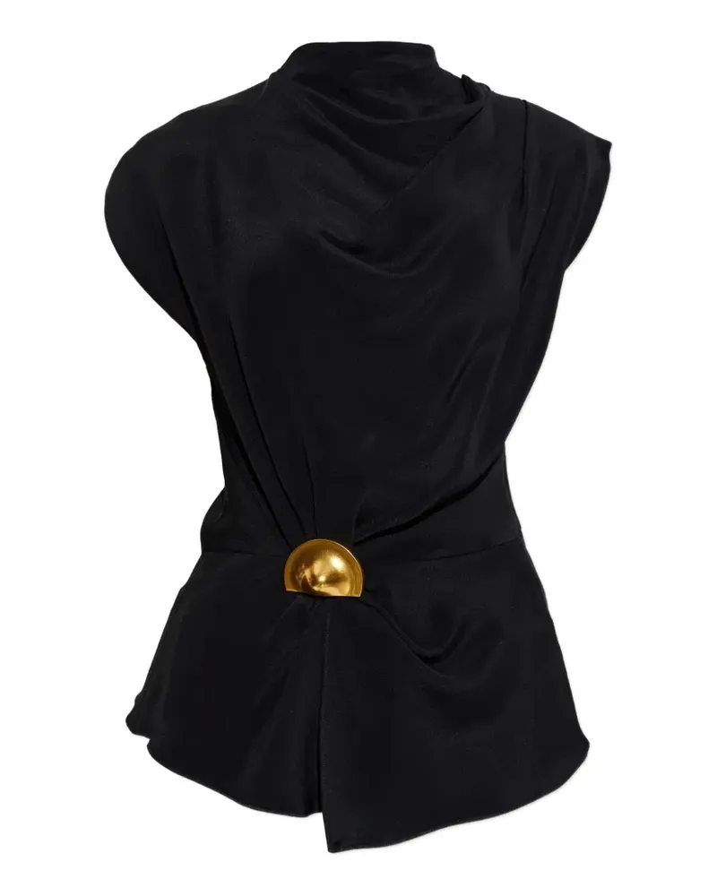 Cult Gaia Esmia draped top - Schwarz Schwarz