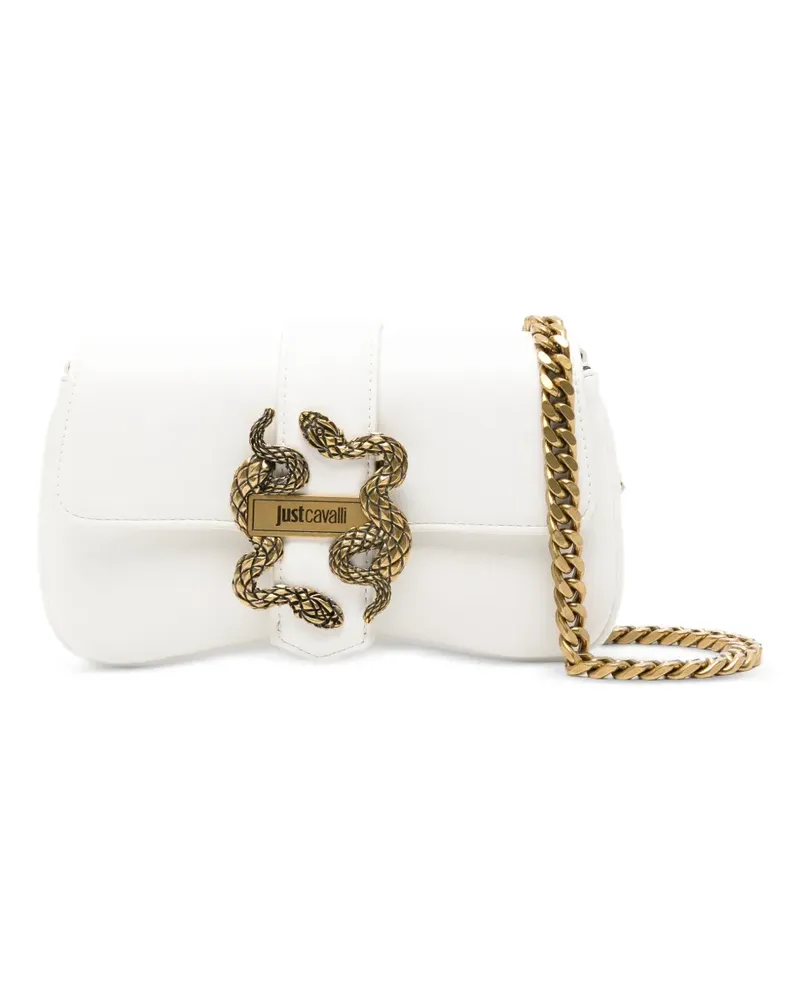 Just Cavalli snake chain clutch bag - Weiß Weiß
