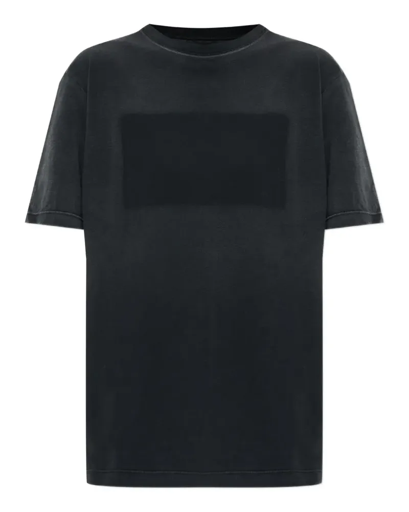 Maison Margiela T-Shirt mit Patch-Detail - Schwarz Schwarz