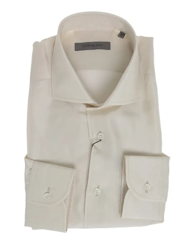 Corneliani silk French-collar shirt - Nude Nude