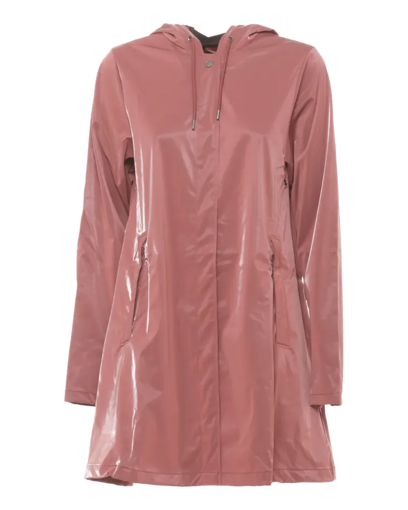 RAINS A-line hooded coat - Rosa Rosa