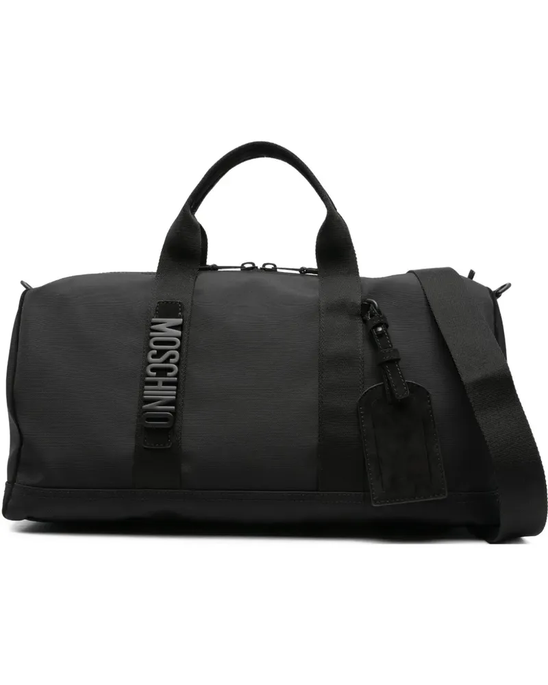 Moschino Reisetasche mit Logo-Detail - Schwarz Schwarz